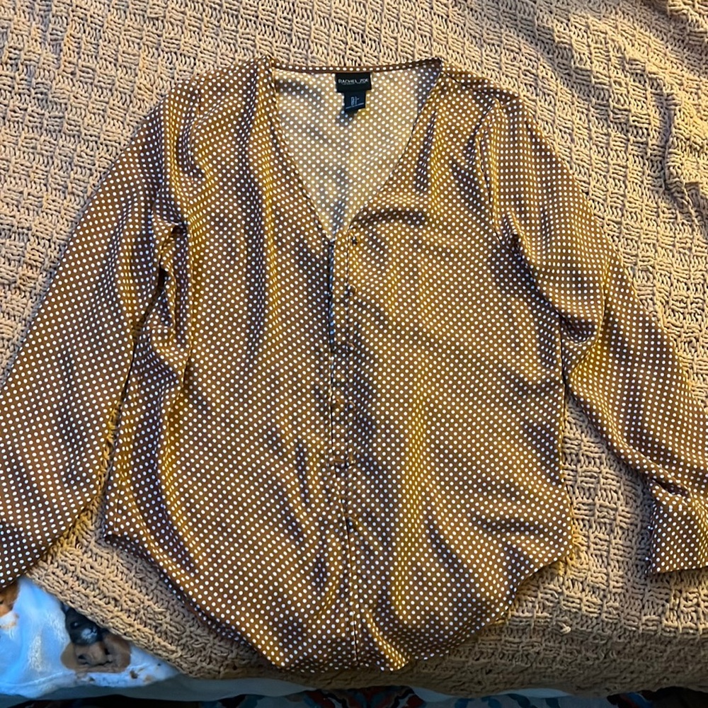 Woman’s Polka Dot Button Down